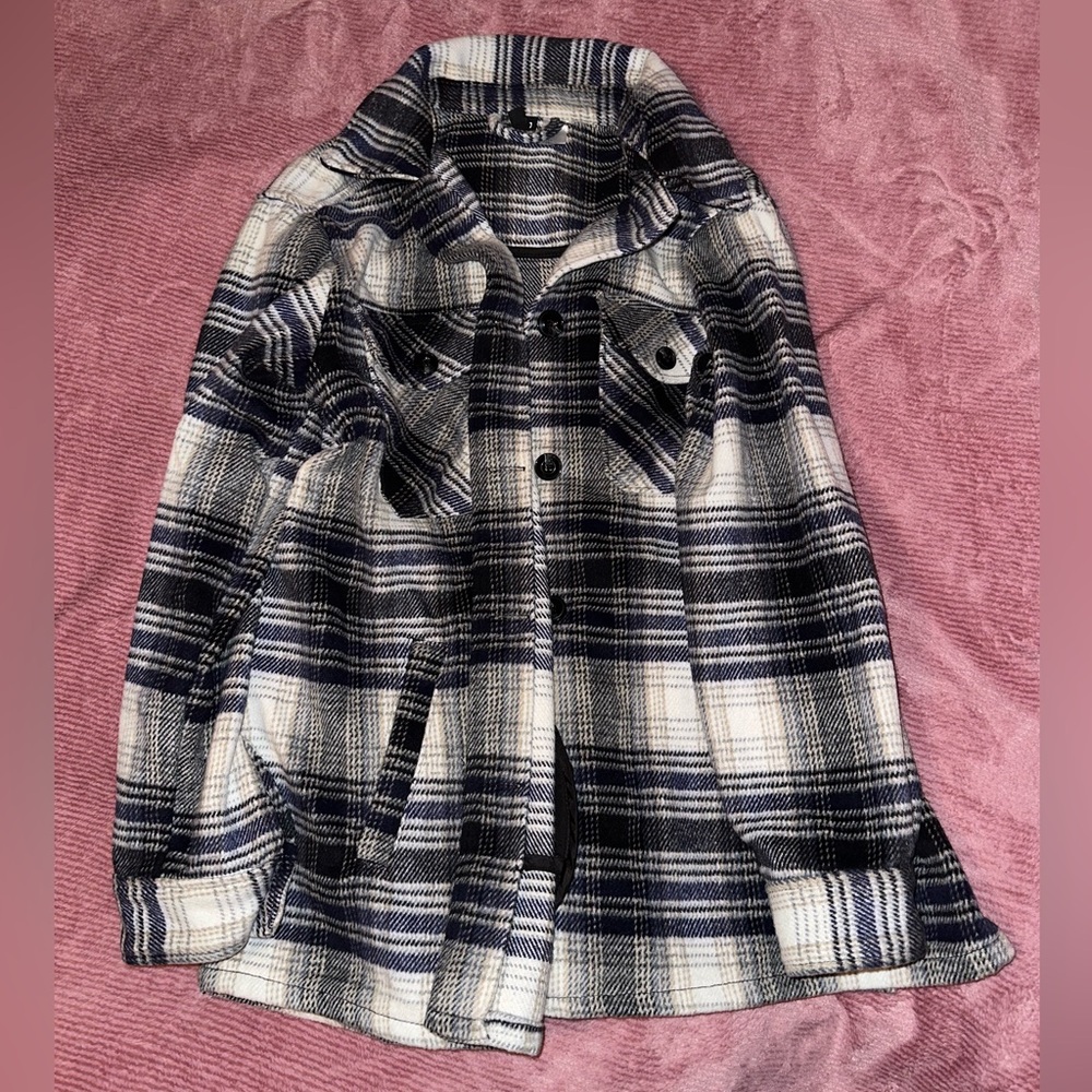 plaid coat